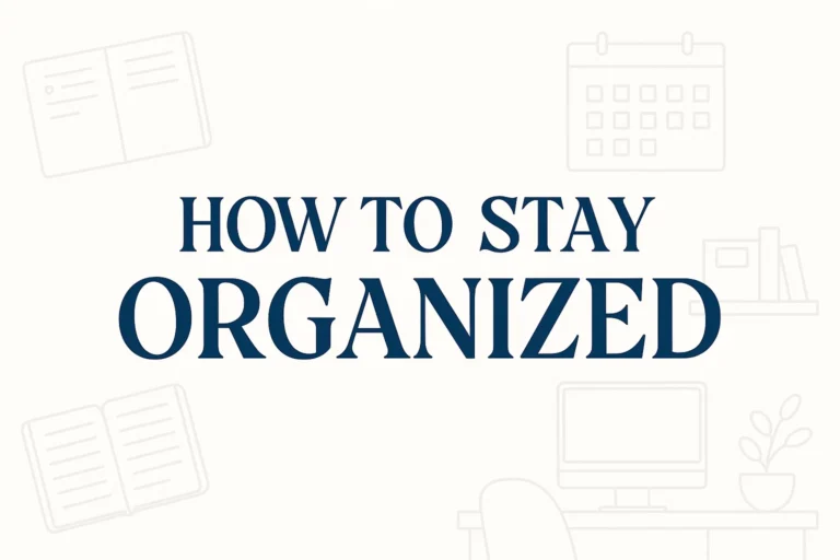 Essential Organized Tips for a Tidy Workspace Stay Organized and Productive
