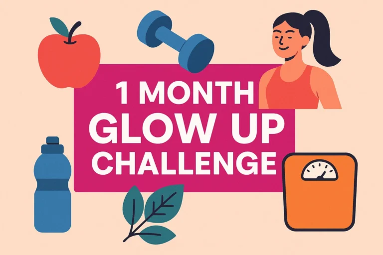 1 Month Glow Up Workout Challenge Transform Your Health  Fitness Journey