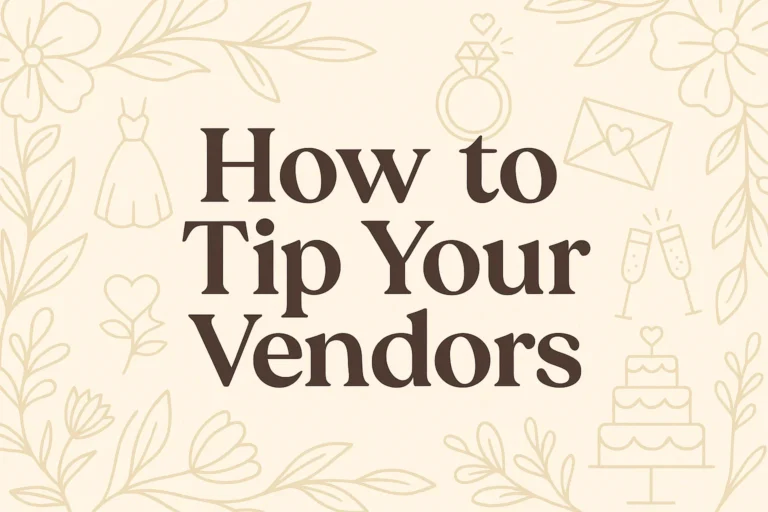 Essential Guide to Tipping Wedding Vendors Expert Tips for Wedding Planning