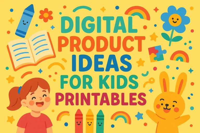 Creative Productivity Planner Top Digital Product Ideas for Kids Printables