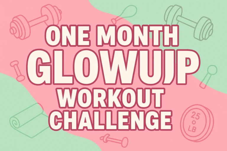 One Month Glowup Workout Challenge Effective Ways to Lose Weight and Transform Your Body