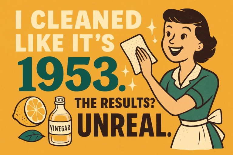 I Cleaned Like Its 1953 Discover My Vintage Cleaning Schedule  Unreal Results