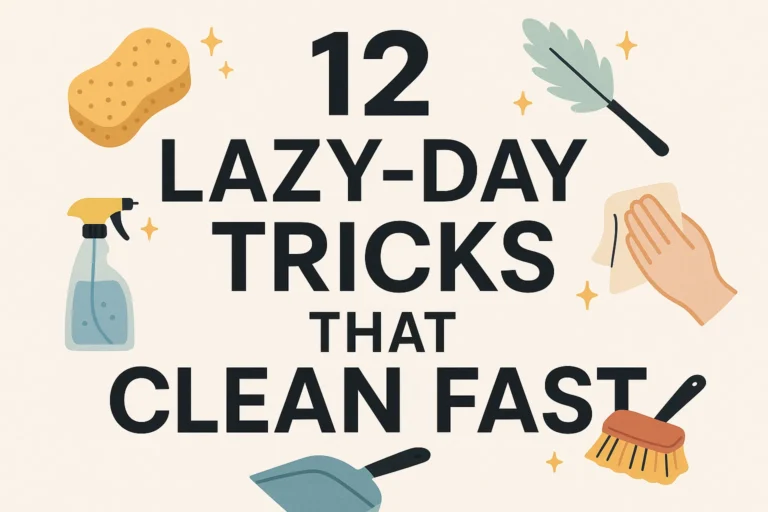 12 Easy Cleaning Schedule Tricks for a Fast and Effortless Clean on Lazy Days