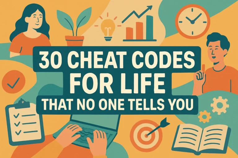 30 Life Hacks Cheat Codes for a More Productive and Fulfilling Life