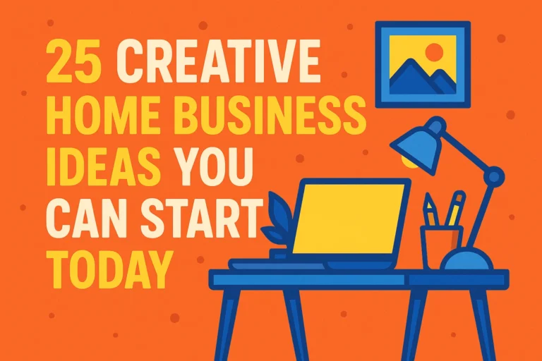 25 Creative Business Ideas to Start from Home Today – Unlock Your Entrepreneurial Spirit