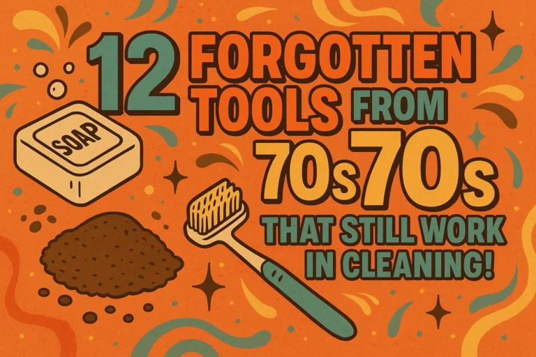 12 Forgotten 70s Cleaning Tools for an Easy Schedule for Working Moms