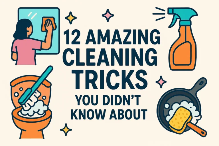 12 Amazing Cleaning Tricks  Schedule for the Busy Working Mom