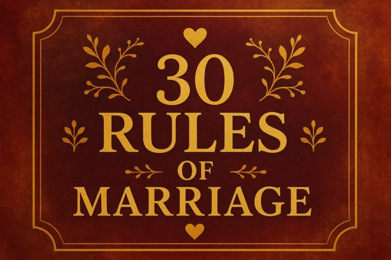 30 Essential Rules of Marriage Best Marriage Advice Tips for Lasting Love
