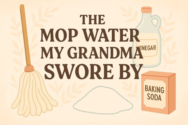 The Mop Water My Grandma Swore By Cleaning Schedule Hacks for a Spotless Home