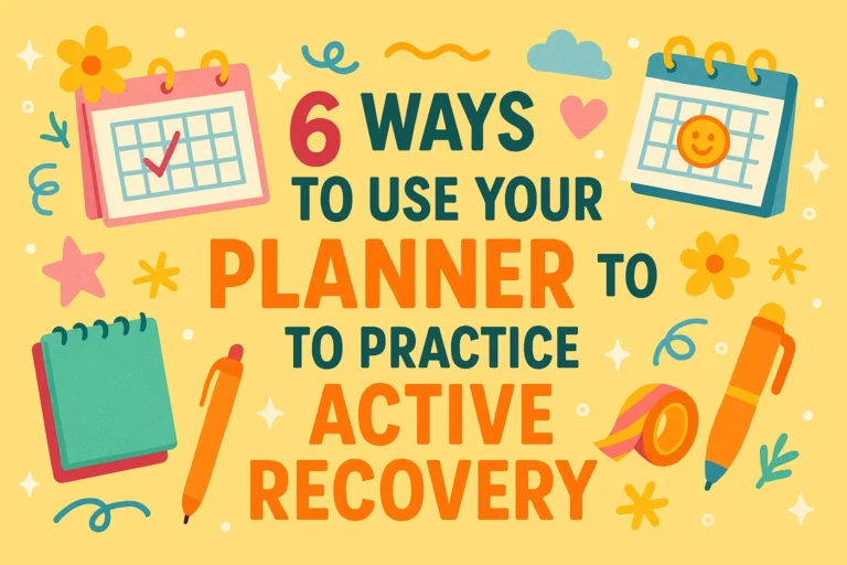 6 Planner Inspiration Ideas for Active Recovery Organize Your Well-Being Journey