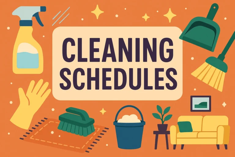 Cleaning Schedule Templates Your Ultimate Guide to Daily, Weekly  Monthly Planning