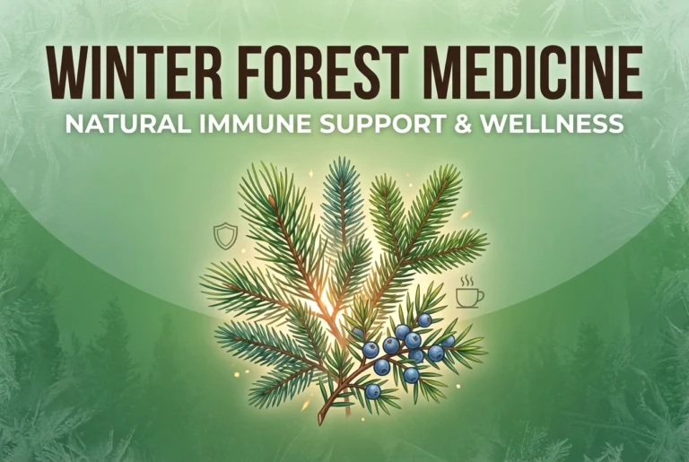 Winter Forest Medicine Natural Remedies with Pine, Spruce, Fir  Juniper
