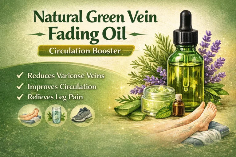 Natural Homemade Oil to Fade Green Veins  Boost Circulation