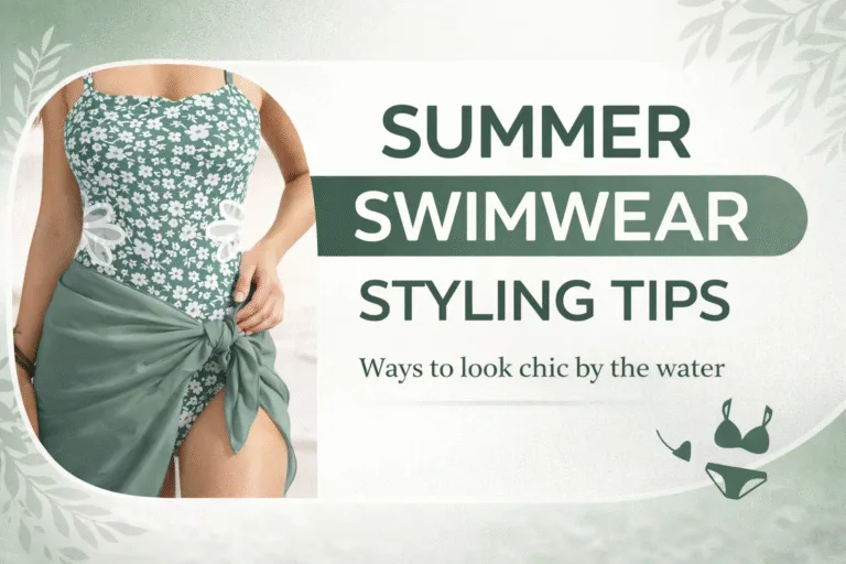 Girls Green Floral Cut Out One Piece Swimsuit  Skirt Cover Up