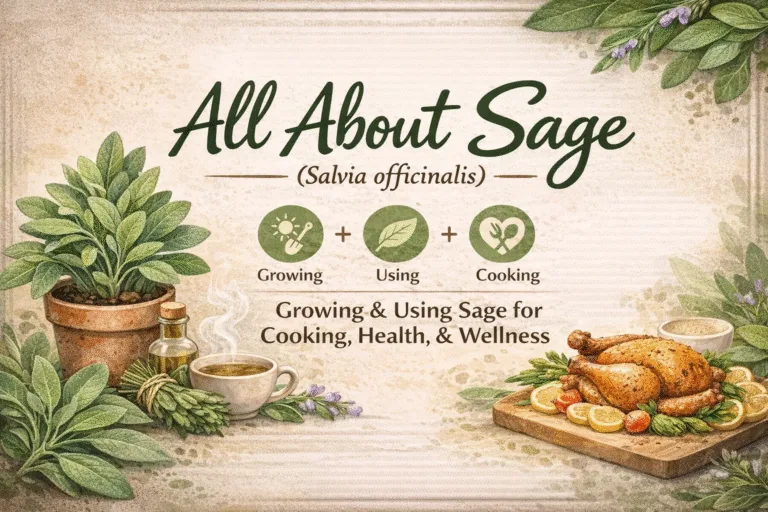 All About Sage Growing Tips, Herbal Remedies  Culinary Uses
