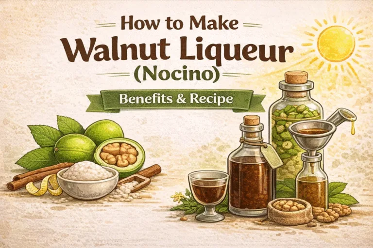 Homemade Nocino Traditional Green Walnut Liqueur Recipe