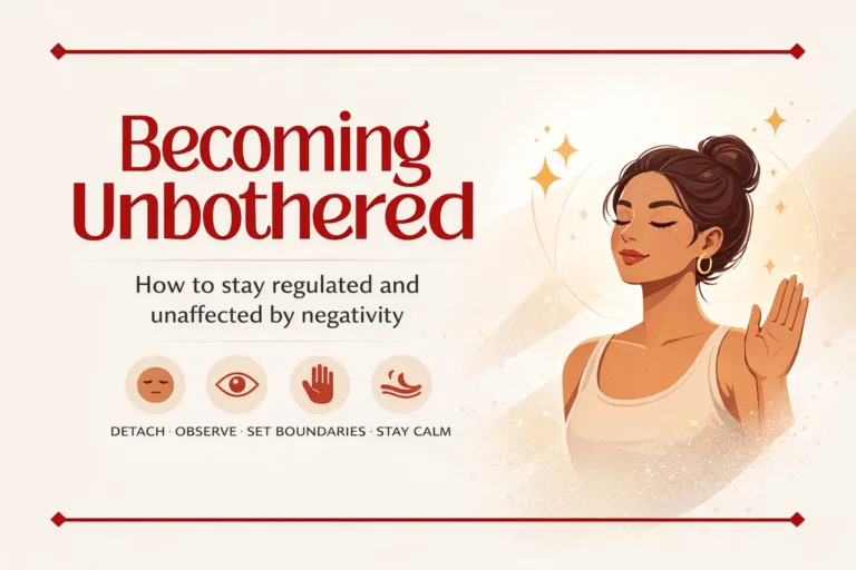 How to Become Unbothered Emotional Regulation Tips for Inner Peace and Mindful Detachment