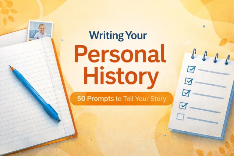 50 Personal History Journal Prompts to Write Your Life Story