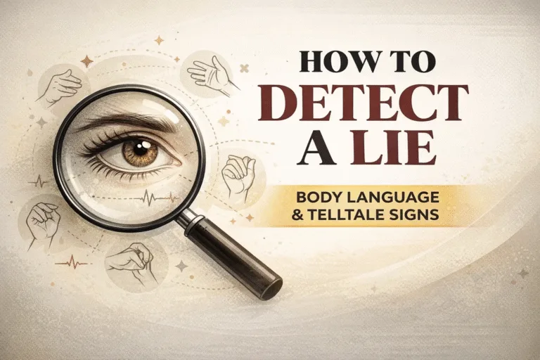 How To Detect A Lie 5 Steps To Read Body Language And Spot Deception Infographic Poster