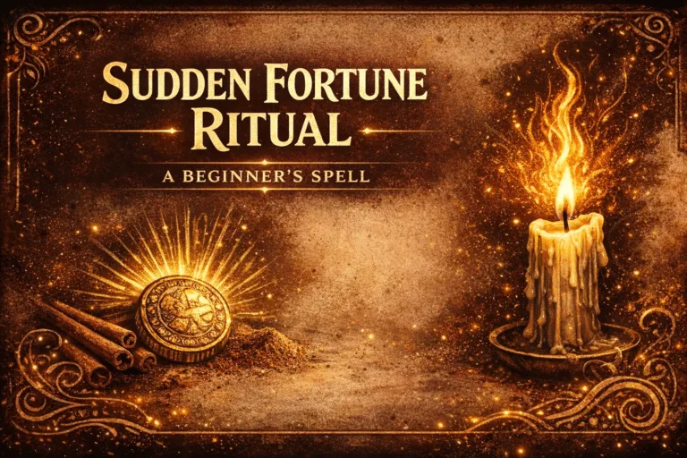 Sudden Fortune Ritual  Easy Money Spell for Beginners