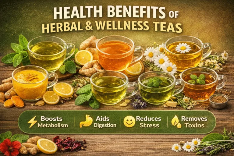 Health Benefits of Herbal  Wellness Teas for Natural Healing