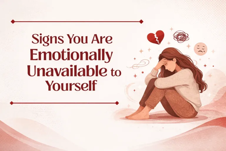 4 Silent Signs You Are Emotionally Unavailable to Yourself  How to Reconnect
