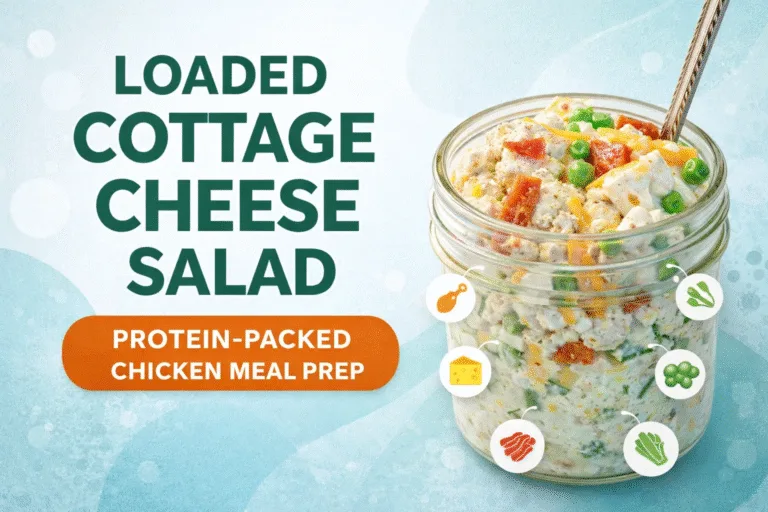 Loaded Cottage Cheese Chicken Salad  High Protein Meal Prep Recipe  Healthy Lunch Idea