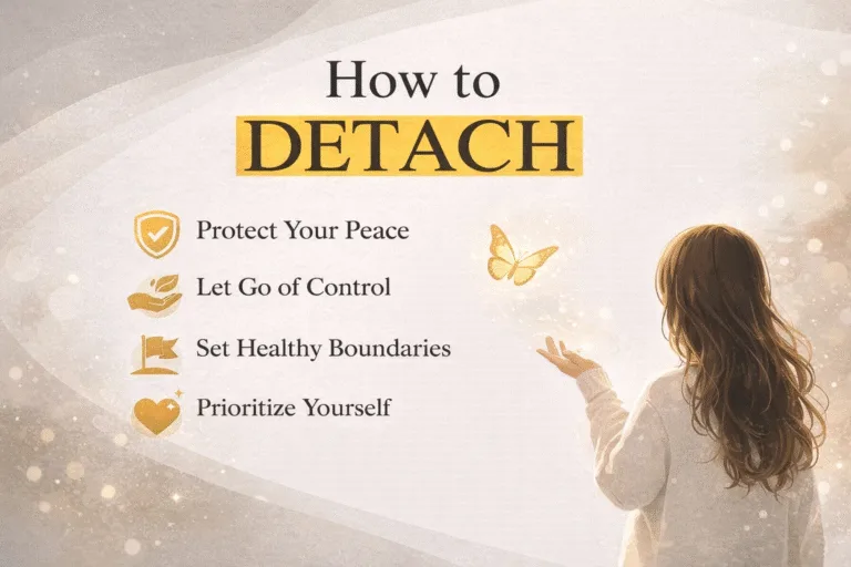 How to Detach for Peace of Mind Mental Health  Self Growth Tips for Emotional Maturity
