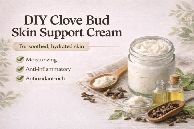 DIY Clove Bud Skin Support Cream Recipe