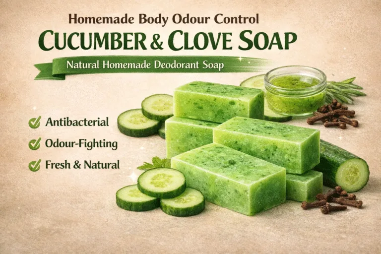Homemade Cucumber  Clove Soap Recipe for Body Odor  DIY Antibacterial Melt and Pour Soap