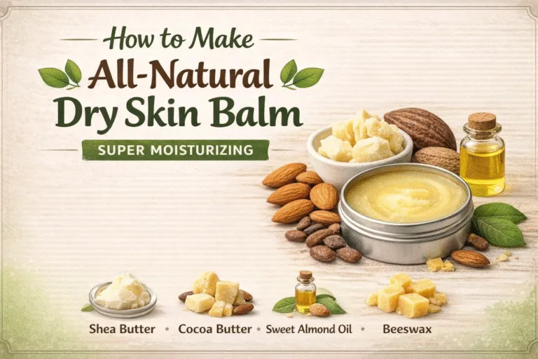 DIY All-Natural Dry Skin Balm Recipe  Super Moisturizing