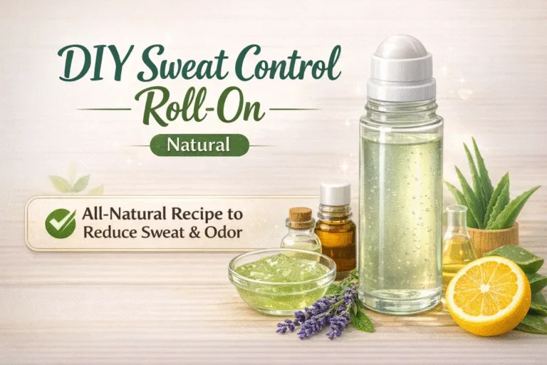 DIY Natural Sweat Control Roll-On Recipe  Homemade Deodorant with Magnesium  Aloe Vera
