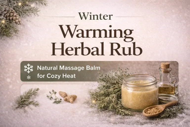 DIY Winter Deep Breath Warming Rub Recipe  Natural Herbal Balm for Congestion  Circulation