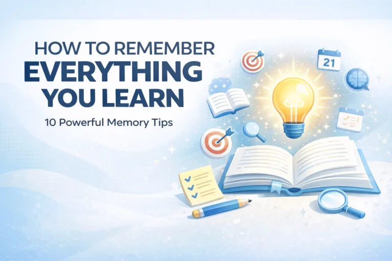 10 Proven Study Tips to Remember Everything You Learn  Best Memory Techniques for Students