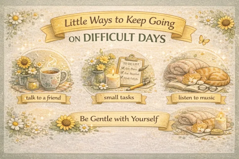 Mental Health Tips Gentle Self-Care Ideas  Daily Habits for Difficult Days