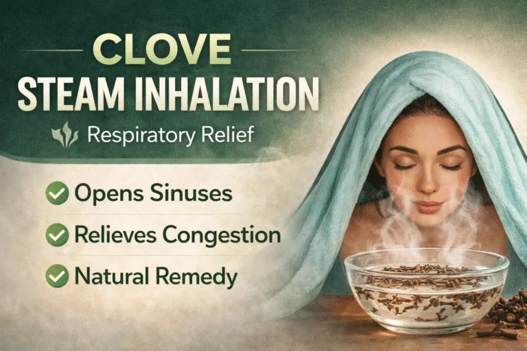 Clove Steam Inhalation for Natural Sinus Relief