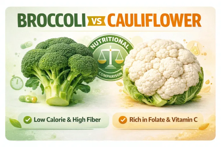 Broccoli vs Cauliflower Nutrition Facts  Health Benefits