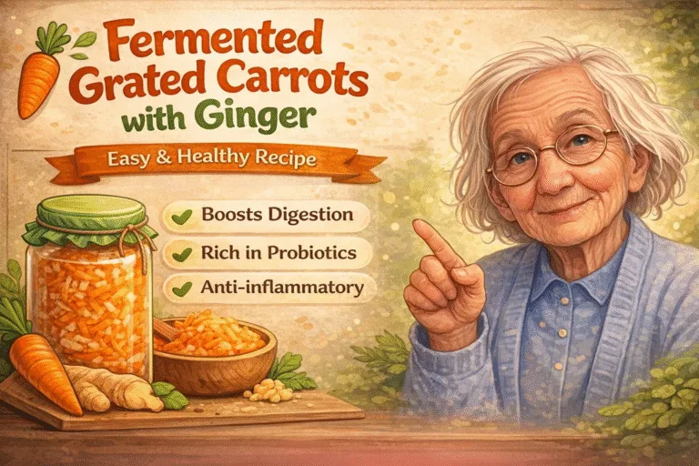 Quick Fermented Grated Carrots  Ginger Recipe for Digestion