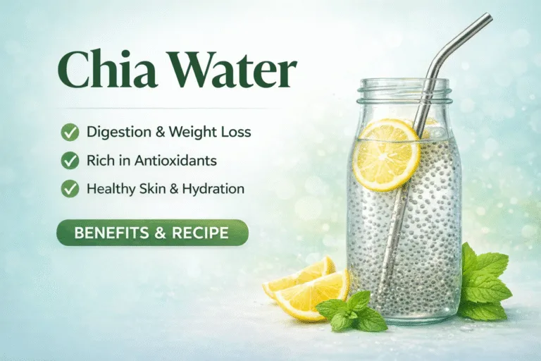 Chia Water Recipe  Benefits Weight Loss, Digestion  Glowing Skin