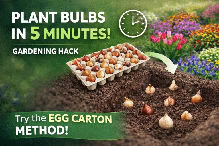 Plant Spring Bulbs Fast The Secret Egg Carton Gardening Hack for a Stunning Flower Bed