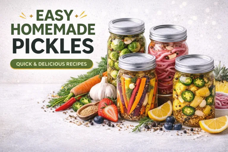 6 Quick  Easy Pickled Vegetables and Fruits Recipes  Homemade Pickling Guide