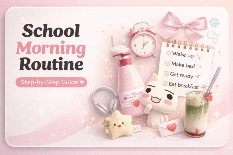 Productive 6AM School Morning Routine Schedule  Aesthetic