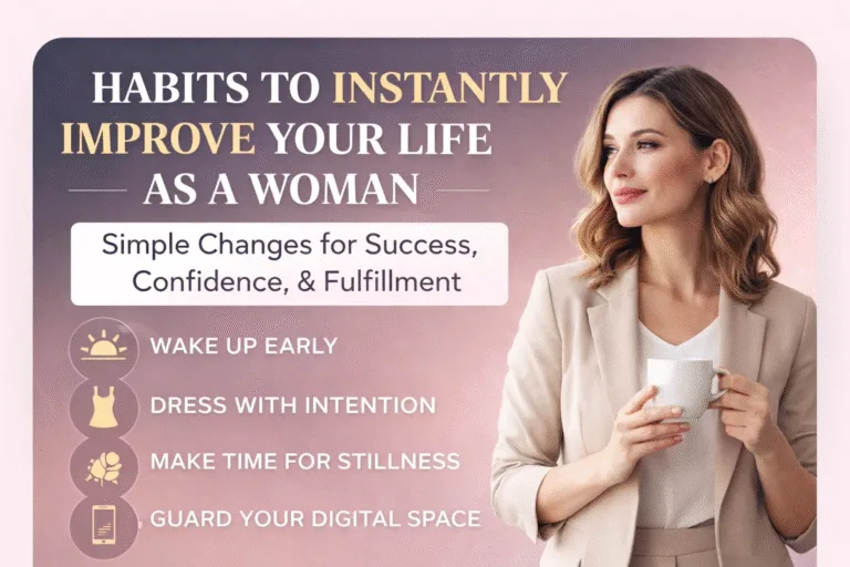 10 Habits to Upgrade Your Life as a Woman  Feminine Glow Up  Self-Care Tips