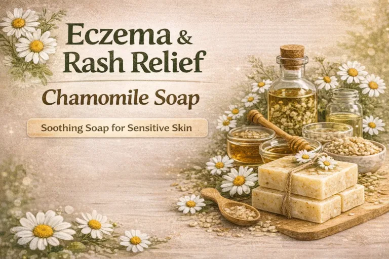 DIY Chamomile Soap for Eczema  Rash Relief  Natural Melt and Pour Soap Recipe