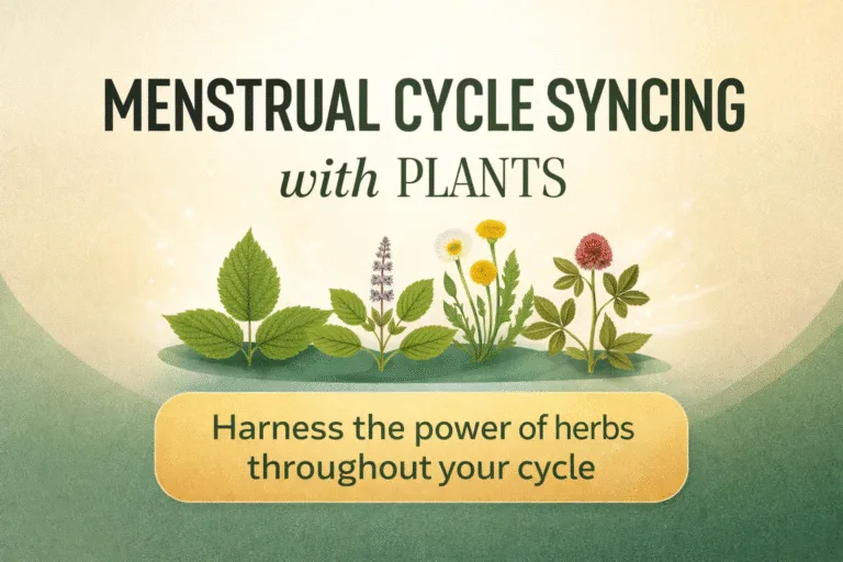 Menstrual Cycle Syncing With Plants  Herbs For Hormone Balance