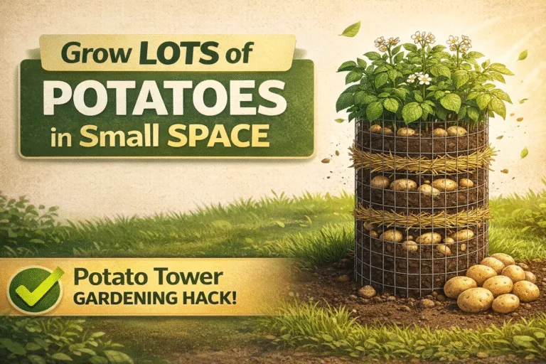 How to Build a Potato Tower Grow More Potatoes in Less Space Vertical Gardening Guide