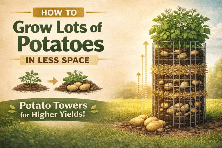 How to Build a Potato Tower Grow More Potatoes in Less Space with Vertical Gardening