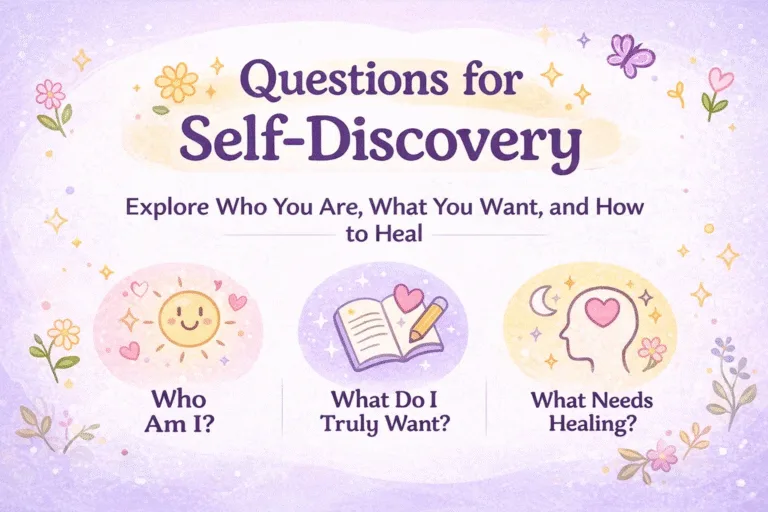Self Discovery Questions Journaling Prompts for Healing  Growth  Know Myself Checklist
