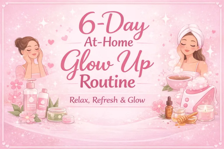 Therapy Glow Week   7-Day Holistic Skincare Routine  At-Home Self Care Guide