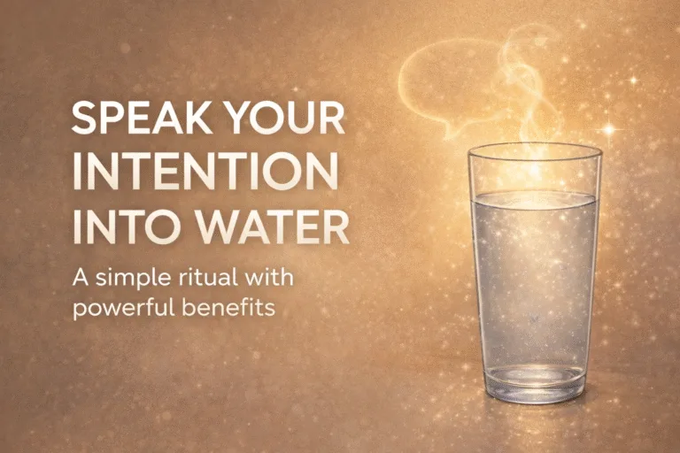 Speak It Into Water Manifestation Spell  Daily Intention Ritual